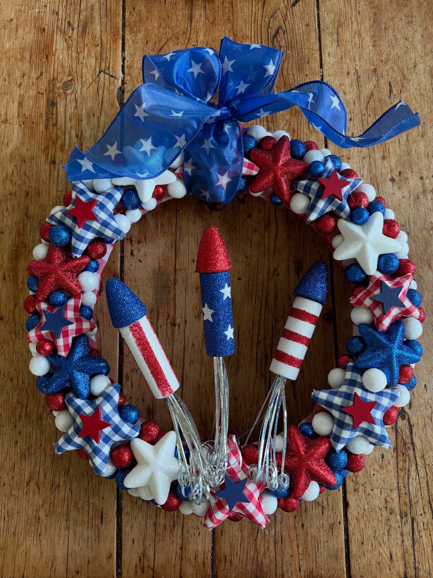 Patriotic Firecracker Wreath