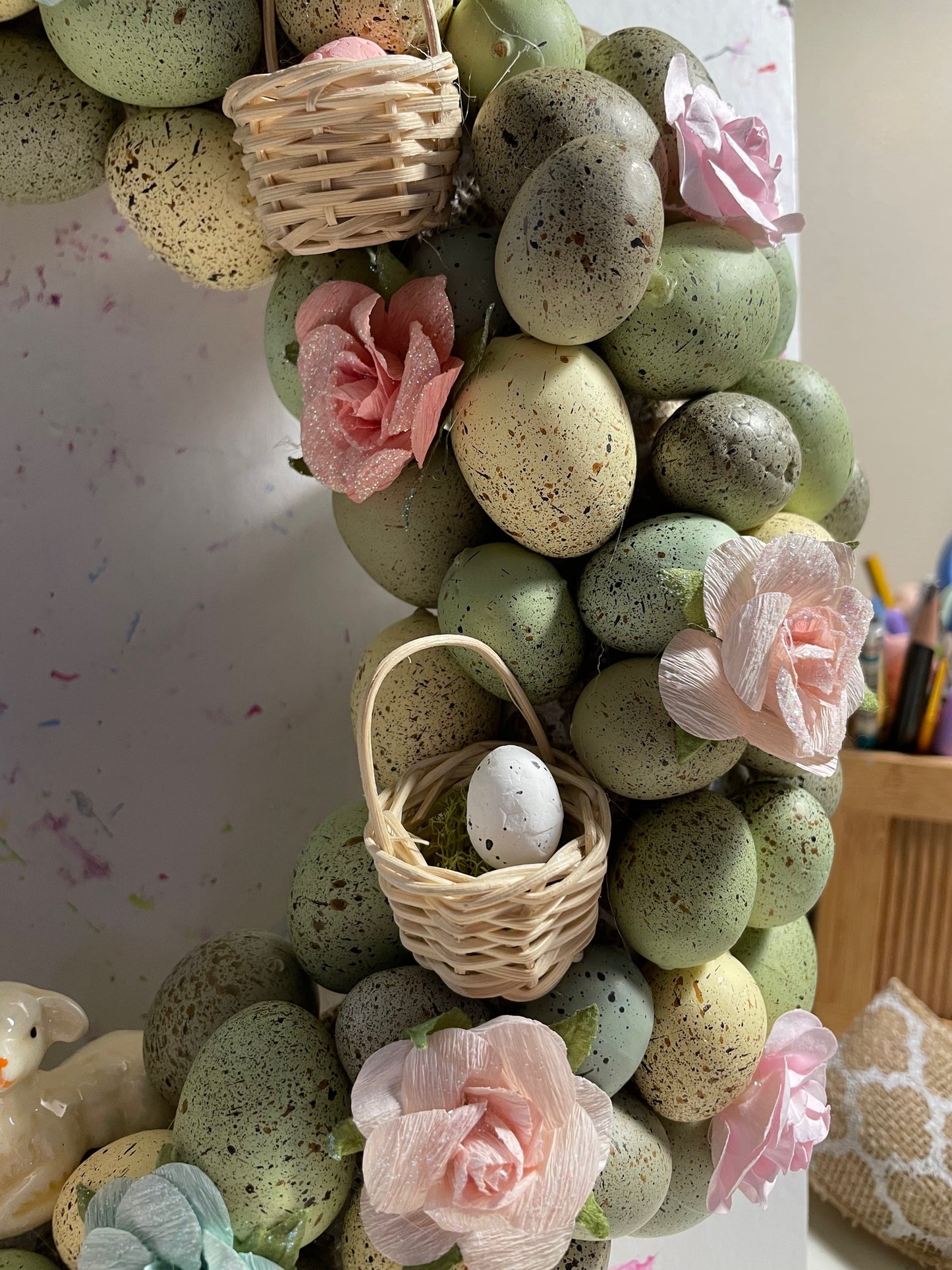 Pastel Easter Egg Wreath
